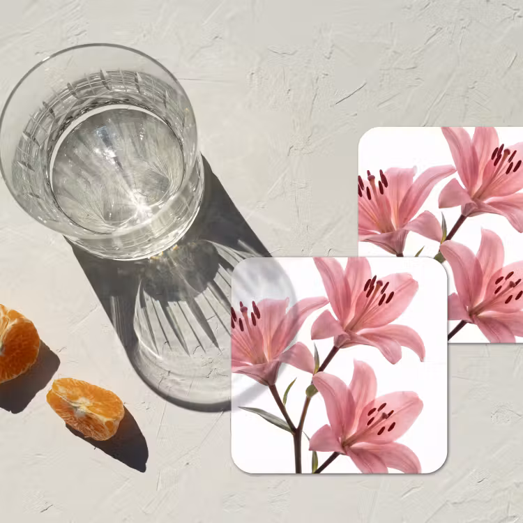 Untersetzer - Blumen – Sanft – Modern — 2