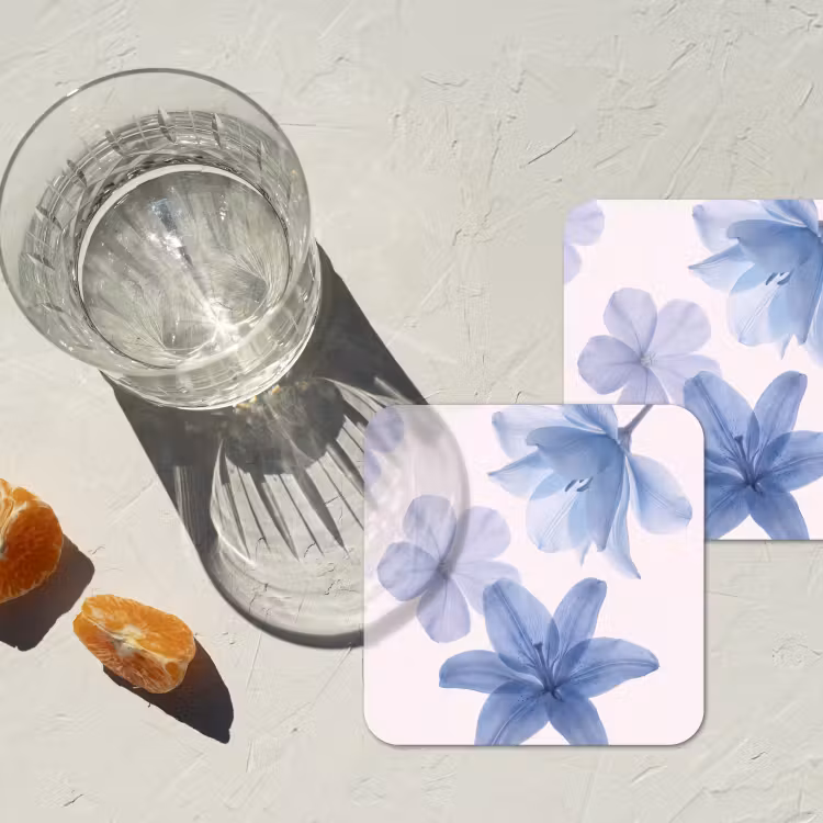 Untersetzer - Blumen – Transparent – Modern — 2