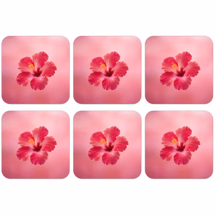 Untersetzer - Rote Blume – Natur — 1