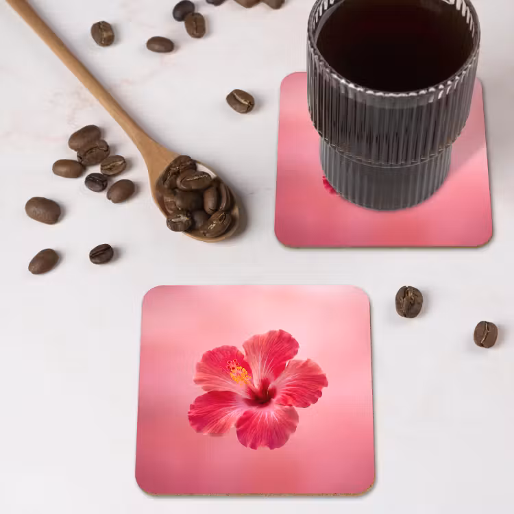 Untersetzer - Rote Blume – Natur — 4