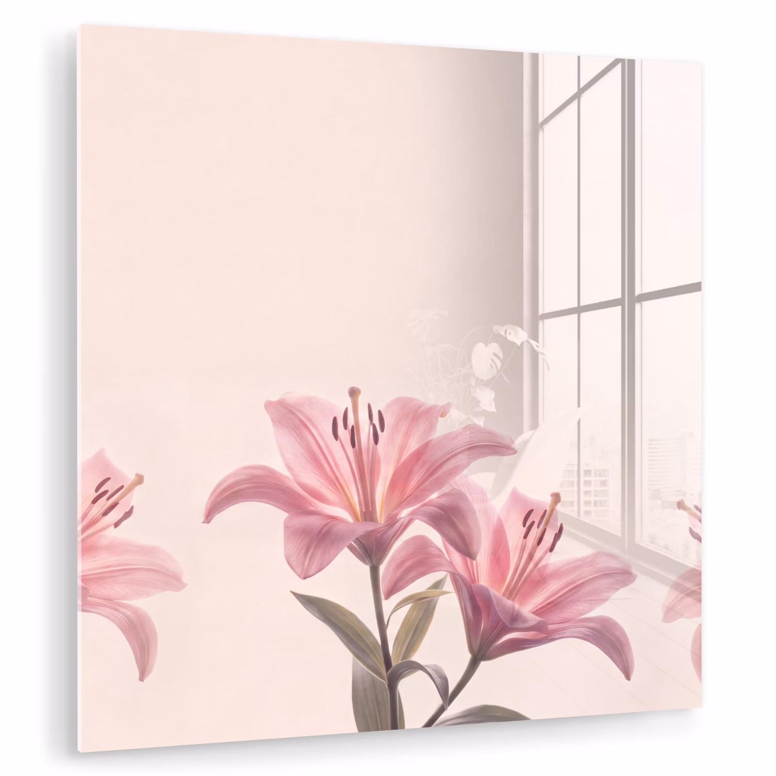 Glasbild - Blumen – Zart – Flora — 1