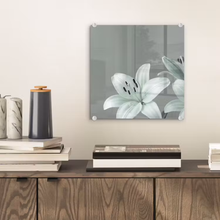 Glasbild - Blumen – Natur – Grün — 2