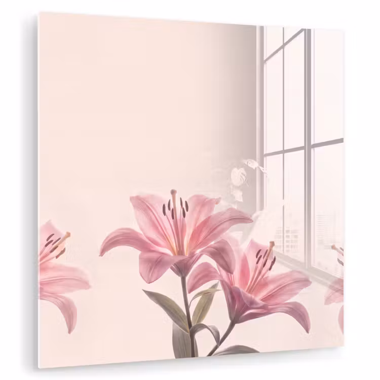 Glasbild - Blumen – Zart – Flora — 1