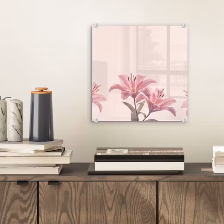 Glasbild - Blumen – Zart – Flora — 2
