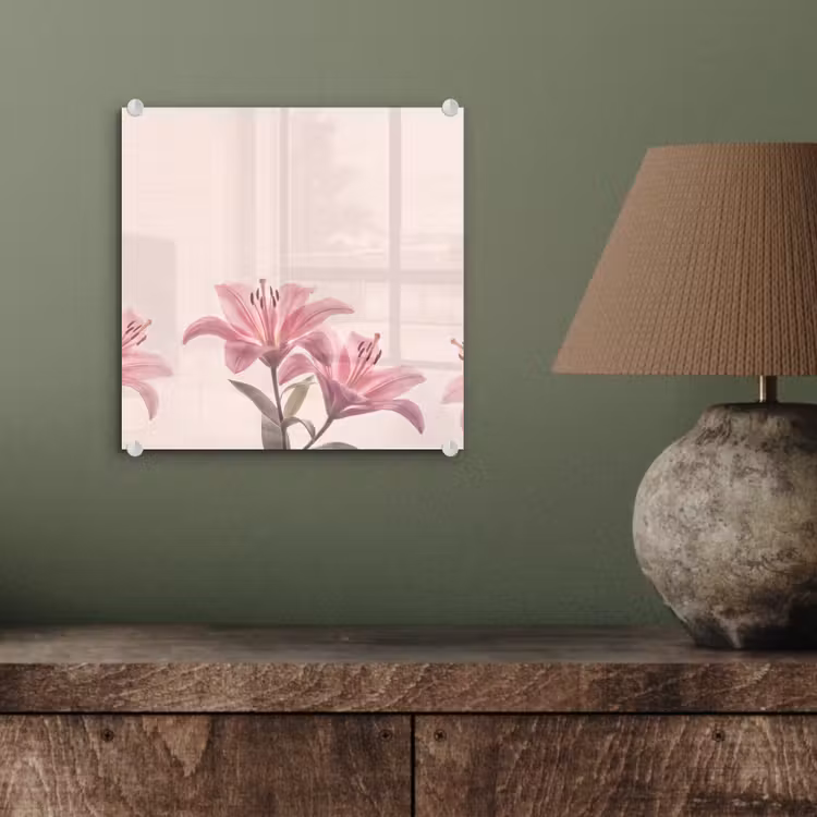 Glasbild - Blumen – Zart – Flora — 4