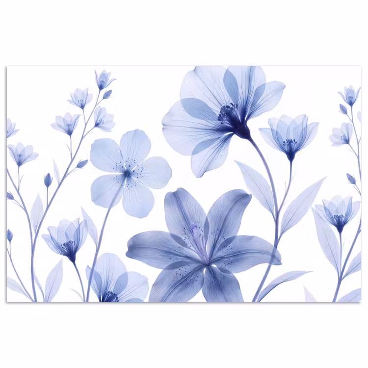 Poster - Blaue Blumen – Natur — 1