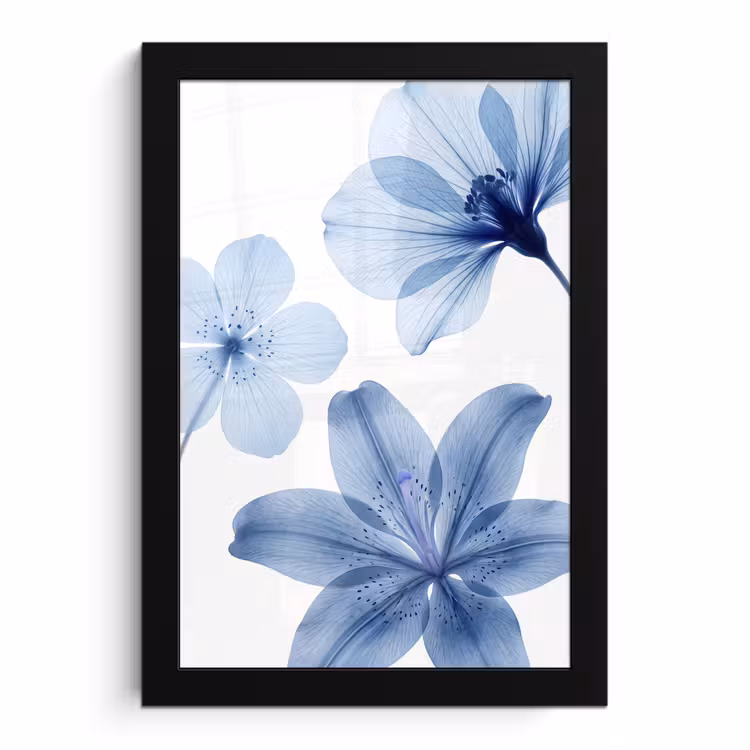 Bilder mit Rahmen - Blaue Blumen – Natur — 1