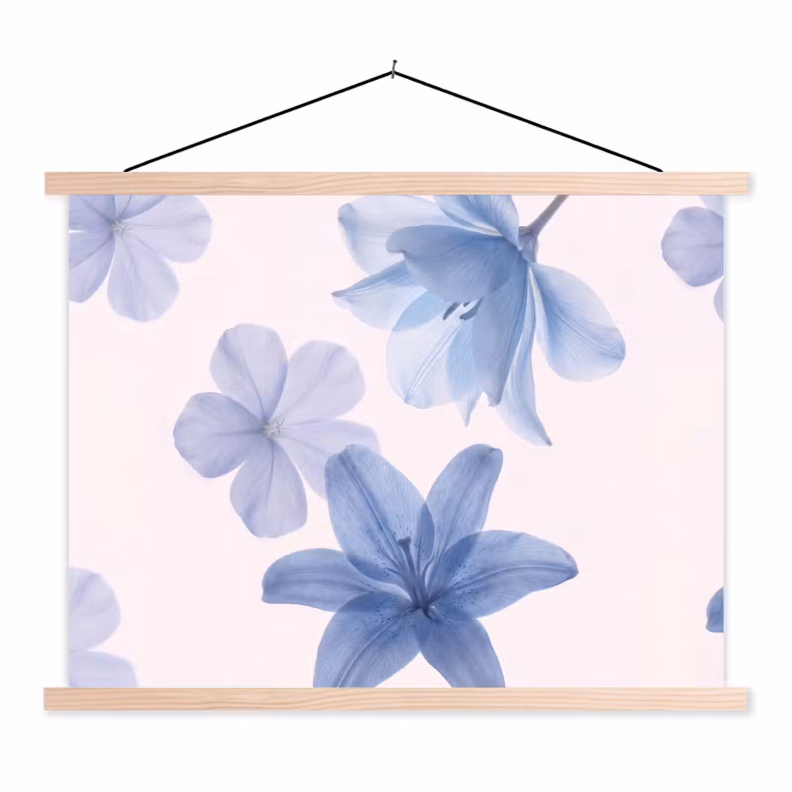 Stoffbild - Blumen – Transparent – Modern — 1