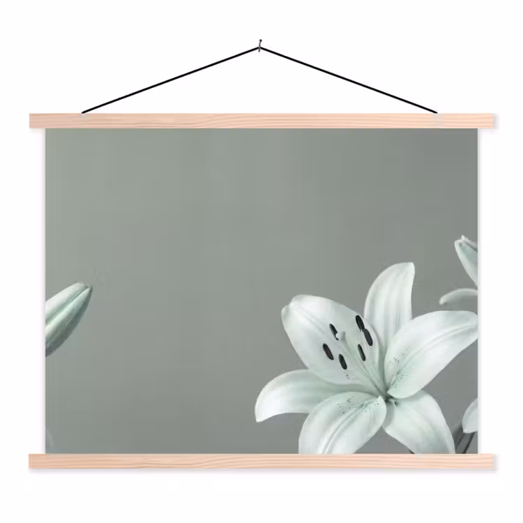 Stoffbild - Blumen – Natur – Grün — 1