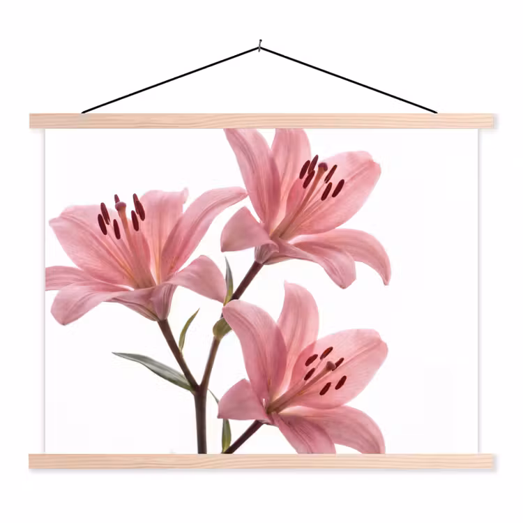 Stoffbild - Blumen – Sanft – Modern — 1