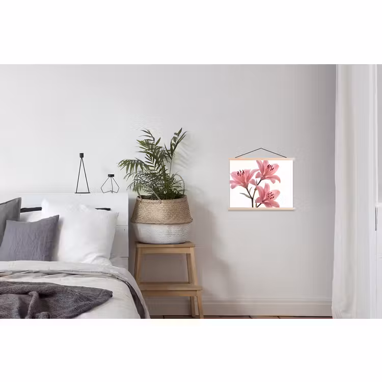 Stoffbild - Blumen – Sanft – Modern — 3