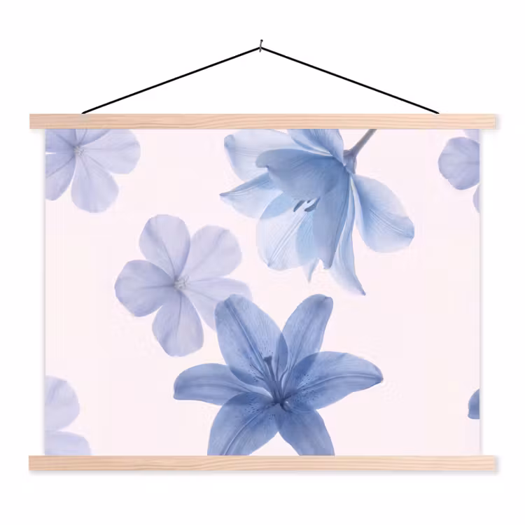 Stoffbild - Blumen – Transparent – Modern — 1