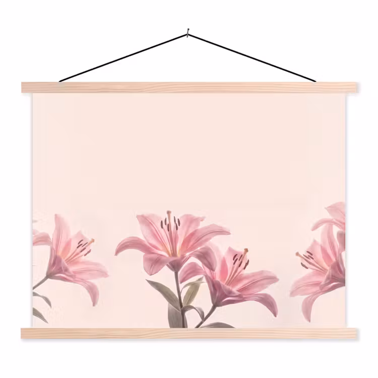 Stoffbild - Blumen – Zart – Flora — 1