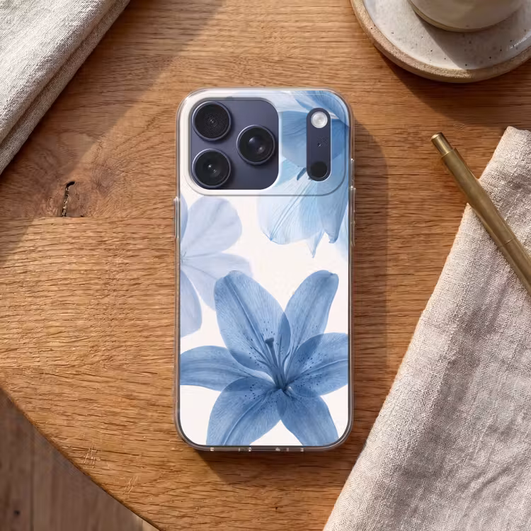 Handyhülle - Blumen – Transparent – Modern — 2