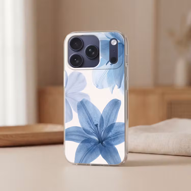 Handyhülle - Blumen – Transparent – Modern — 3