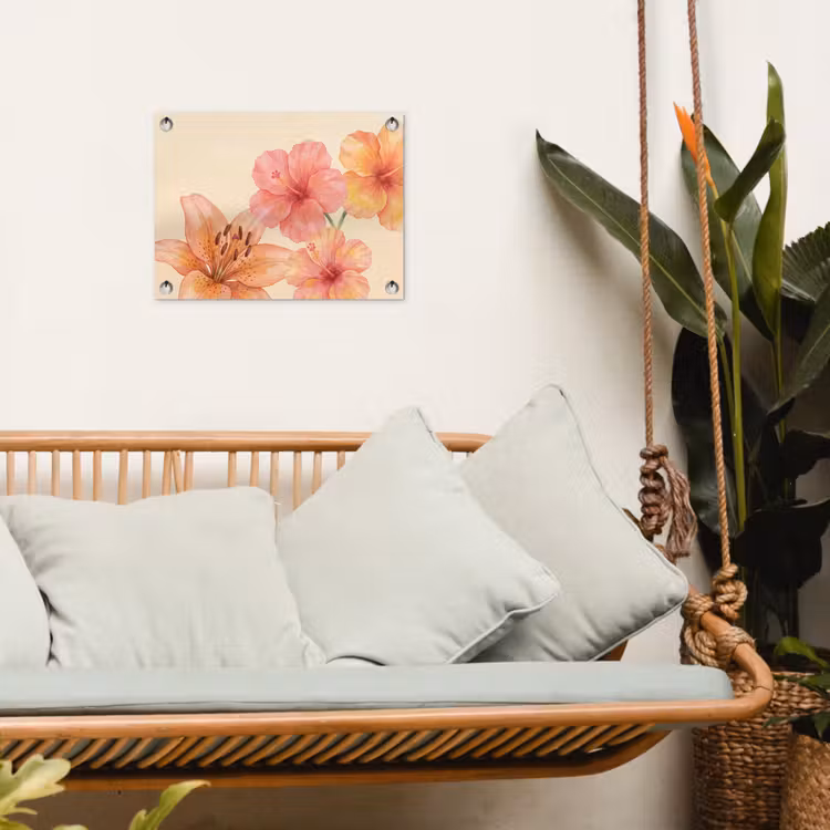 Gartenposter - Blumen – Aquarell – Natur — 4