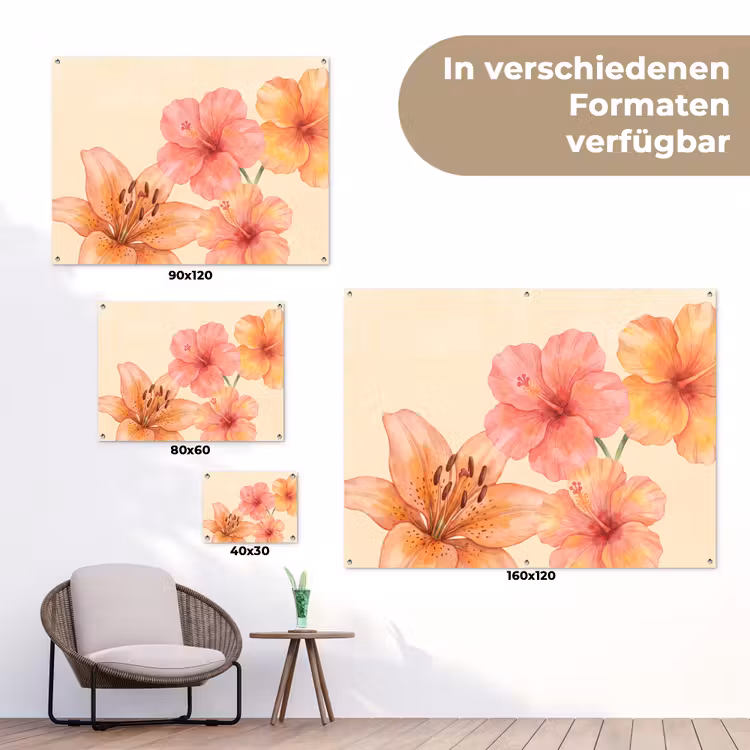 Gartenposter - Blumen – Aquarell – Natur — 6