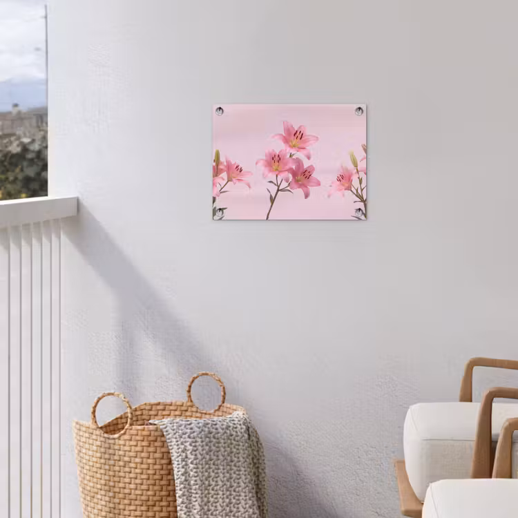 Gartenposter - Blumen – Zart – Rosa — 5