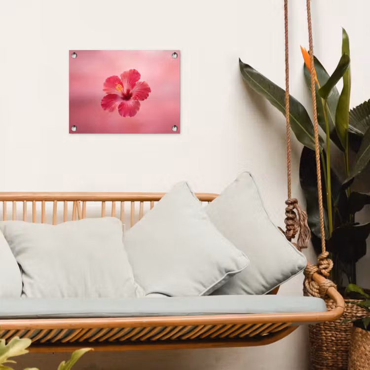 Gartenposter - Rote Blume – Natur — 4