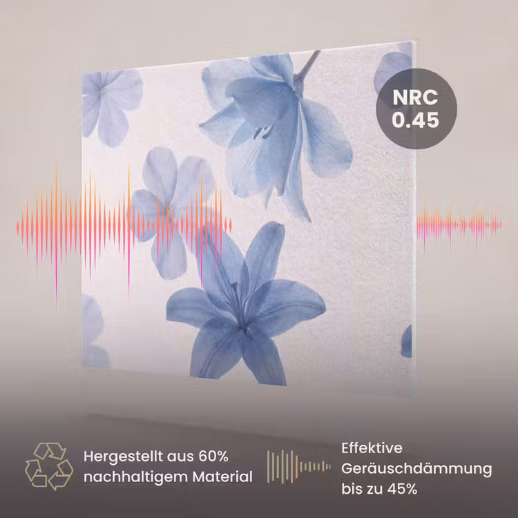 Akustikbild - Blumen – Transparent – Modern — 3