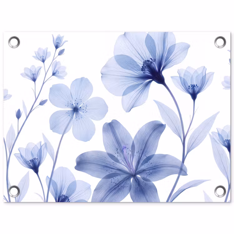 Gartenposter - Blaue Blumen – Natur — 1