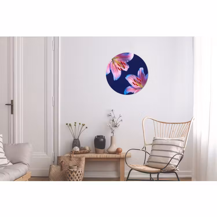 Alu-Dibond-Bild Rund - Blumen – Farbenfroh – Botanisch — 2