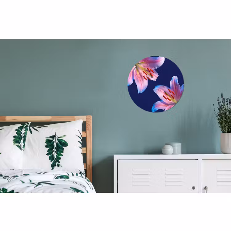 Alu-Dibond-Bild Rund - Blumen – Farbenfroh – Botanisch — 5