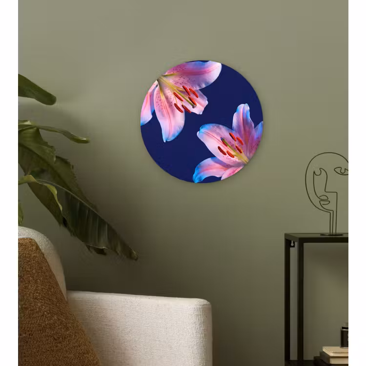 Glasbild Rund - Blumen – Farbenfroh – Botanisch — 3