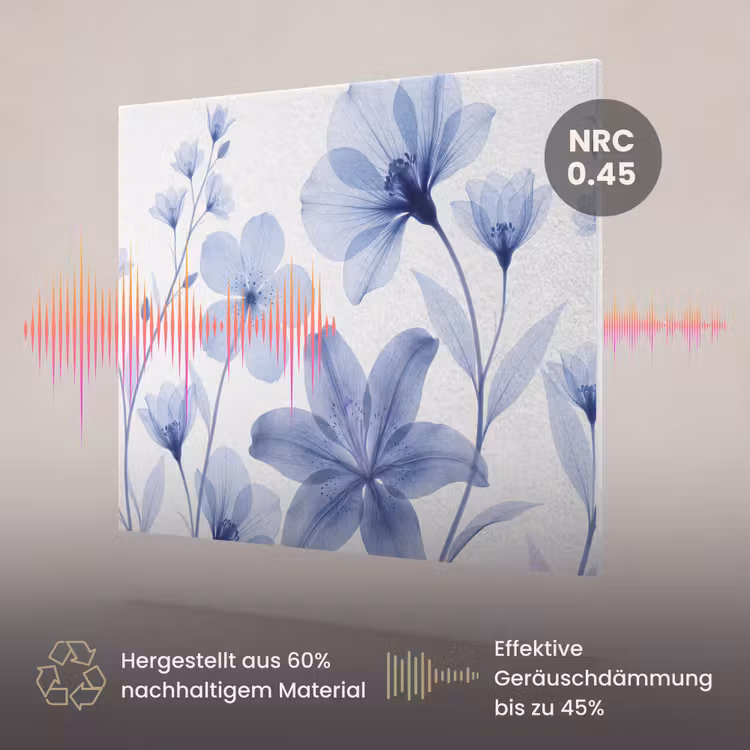 Akustikbild - Blaue Blumen – Natur — 3