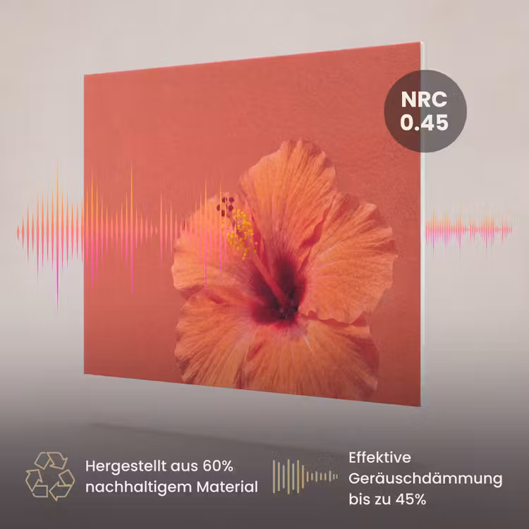 Akustikbild - Blumen – Orange – Natur — 3