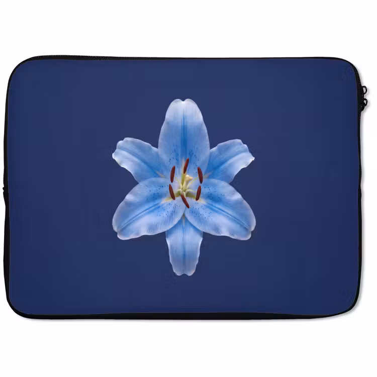 Laptop hülle - Blaue Lilie – Blumen — 1