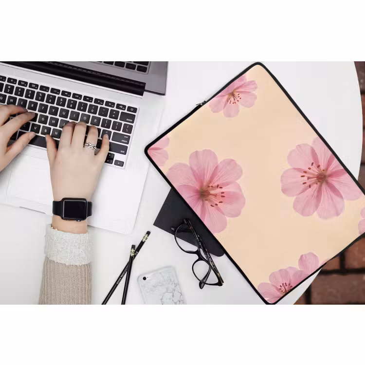 Laptop hülle - Blumen – Flora – Pastell — 3