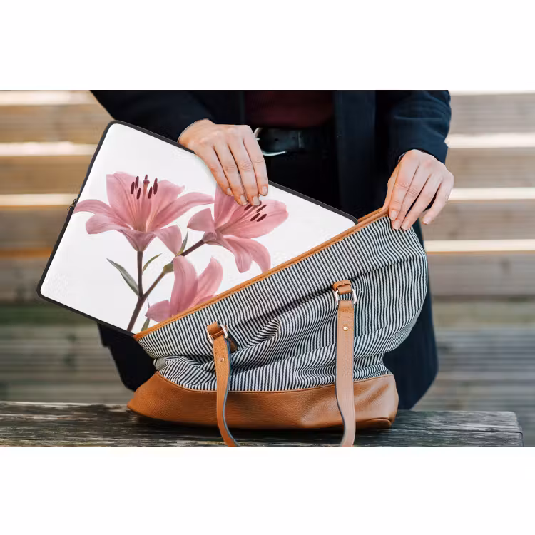 Laptop hülle - Blumen – Sanft – Modern — 4