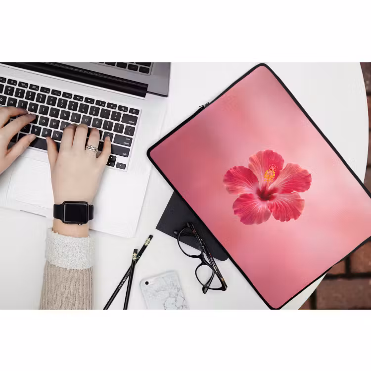 Laptop hülle - Rote Blume – Natur — 3