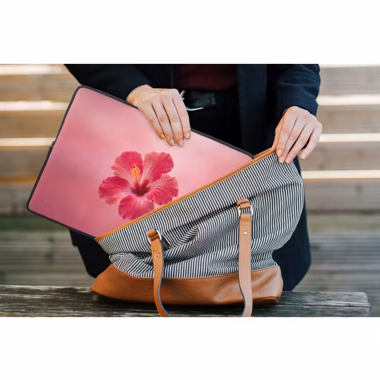Laptop hülle - Rote Blume – Natur — 4