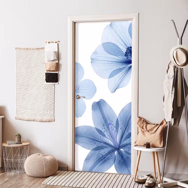 Türtapete - Blaue Blumen – Natur — 7