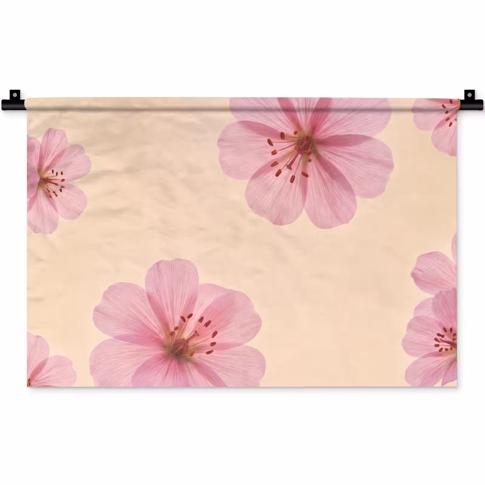 Wandteppich - Blumen – Flora – Pastell — 1