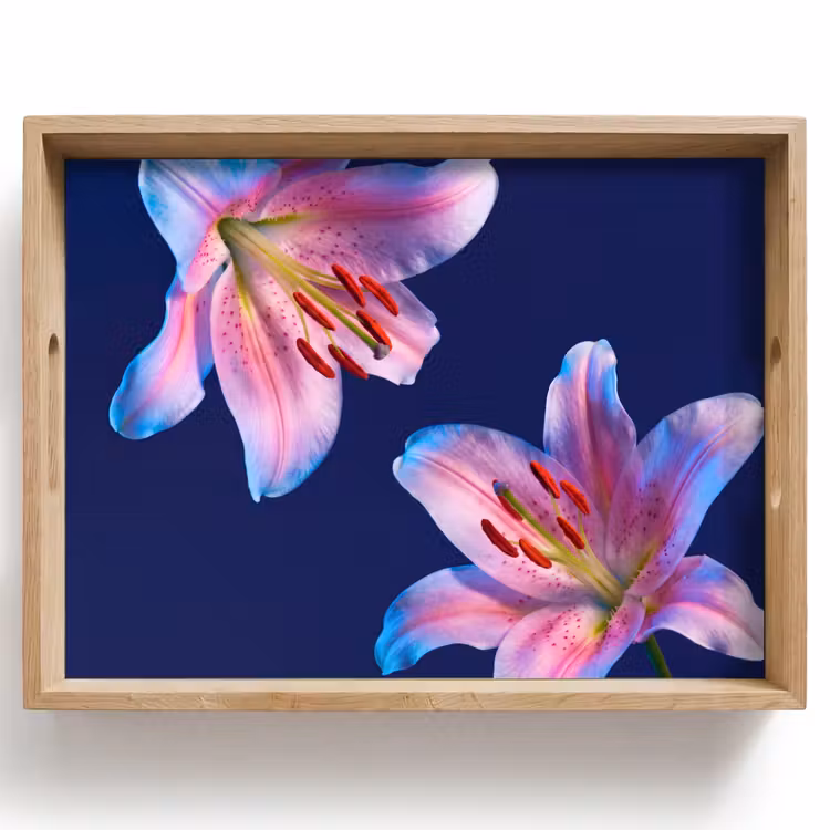 Tablett - Blumen – Farbenfroh – Botanisch — 1