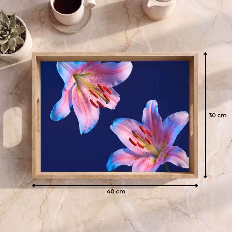 Tablett - Blumen – Farbenfroh – Botanisch — 9