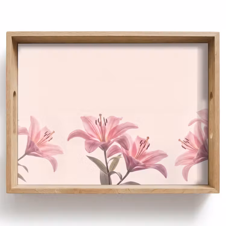 Tablett - Blumen – Zart – Flora — 1