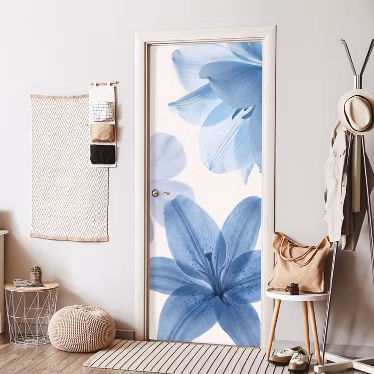 Türtapete - Blumen – Transparent – Modern — 7