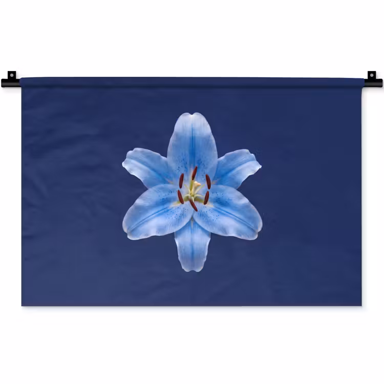 Wandteppich - Blaue Lilie – Blumen — 1