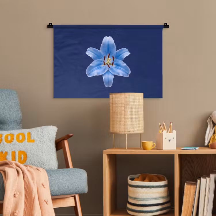 Wandteppich - Blaue Lilie – Blumen — 5