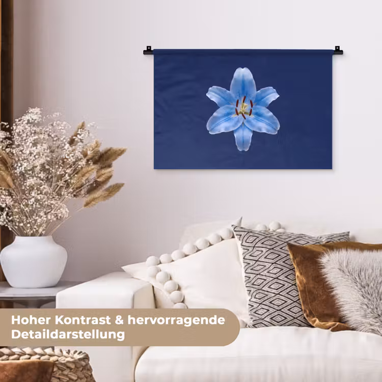 Wandteppich - Blaue Lilie – Blumen — 6