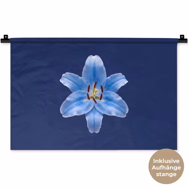 Wandteppich - Blaue Lilie – Blumen — 9