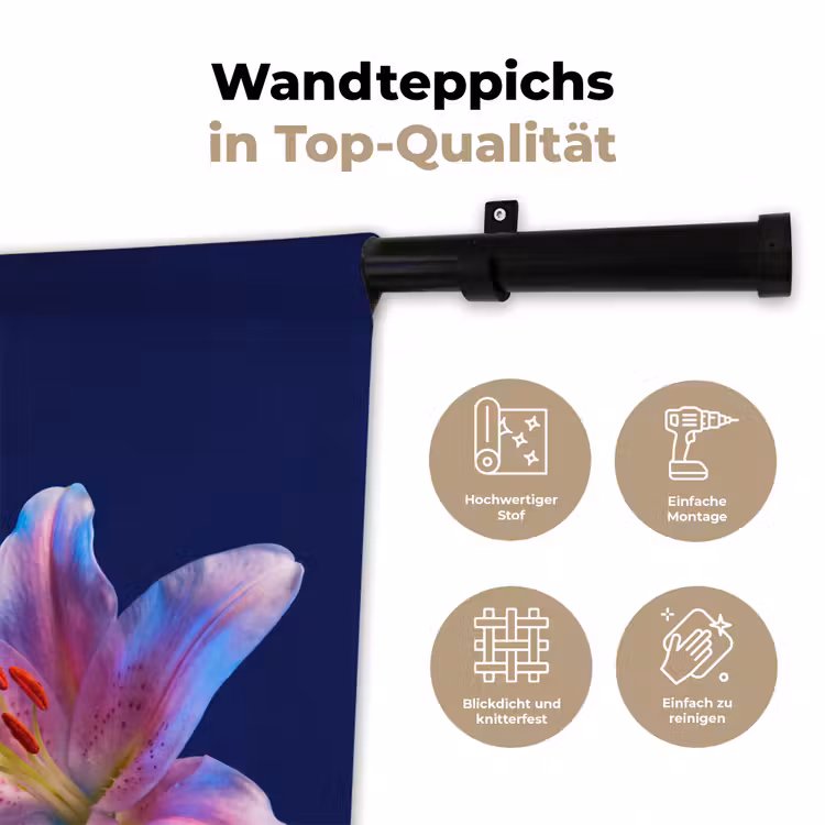 Wandteppich - Blumen – Bunt – Botanisch — 7
