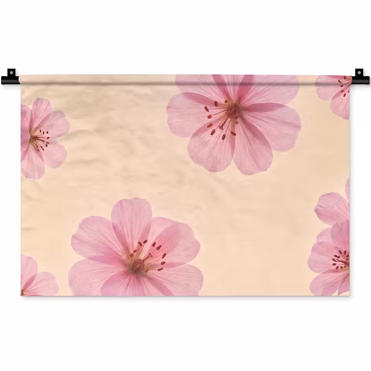 Wandteppich - Blumen – Flora – Pastell — 1