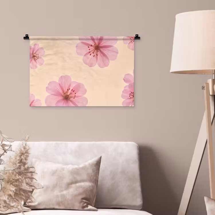 Wandteppich - Blumen – Flora – Pastell — 2
