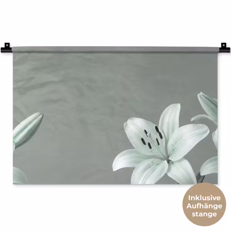 Wandteppich - Blumen – Natur – Grün — 9