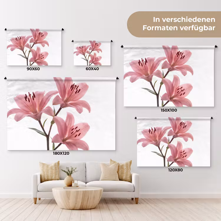 Wandteppich - Blumen – Sanft – Modern — 8